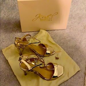Golden heels in good condition